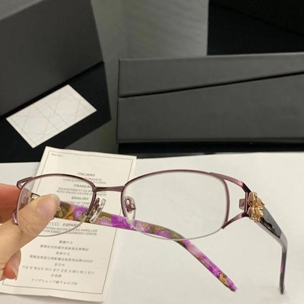 

53-17-140 luxury exqusite full-set crystal cd3788 eleglant pure-titanium halfrim frame for glasses small prescription diamond 2020 with lglq, White;black