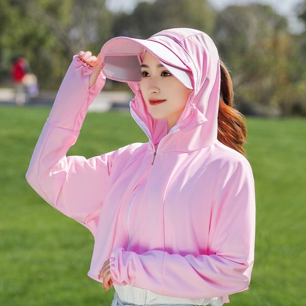 

ihwcy 2020 bicycle sunscreen clothes korean style ice silk uv-proof breathable thin sunscreen clothes all-match dual-purpose outdoor cycling, Blue;gray