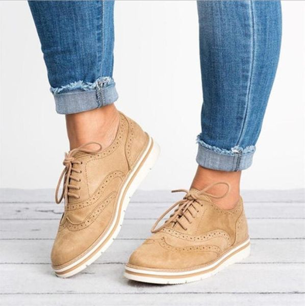 

2020 new eva brogue shoes woman platform oxfords british style creepers cut-outs flat casual women shoes 5 colors, Black