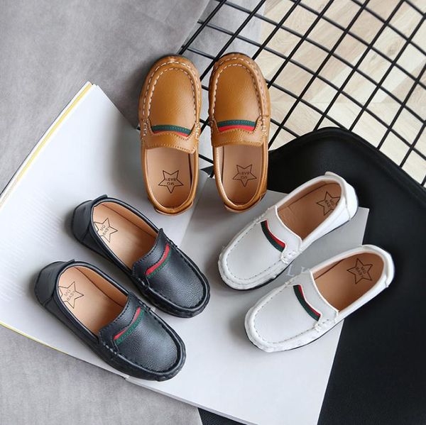 Mode Weiche Jungen Schuhe Kinder Loafer Slip-on Kinder Casual Turnschuhe Für Kleinkind Jungen Klassische Version Größe 26-35