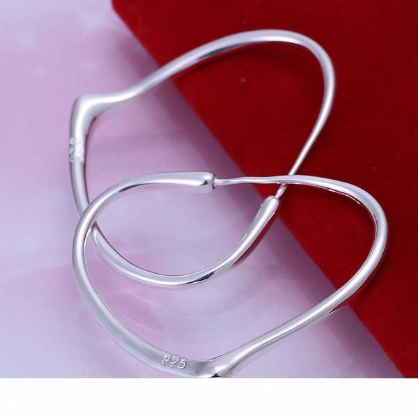 

o 10 pairs mixed style women 's 925 silver earring gte59 ,high grade wholesale fashion hoop huggie sterling plated silver earring, Golden;silver