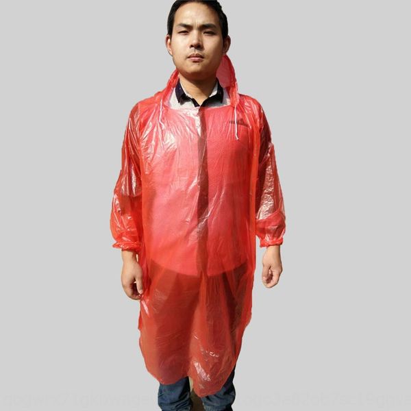 

disposable raincoat outdoor mountaineering travel pullover pe pullover withthickened raincoat poncho white transparent, Black