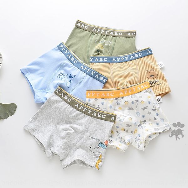 

abc high-end five-piece children's underwear boys' boxer underwear and shorts cotton children's boxer shorts cartoon 2-14, Camo