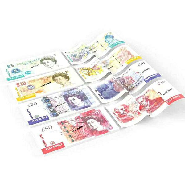 

prop pretend uk movie money paper copy banknote prop money 100pcs/pack 003