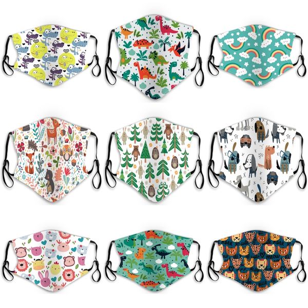 

parent-child mask 2 in 1 ear protective bear embroidery children mouth mask anti dust face masks fit party gifts xd23286#718