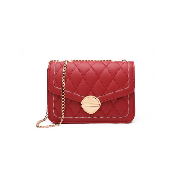 

2020 new shoulder ling ge chain square sling bag 2020 new korean personality embroidery bag designer bags famous brand women bag