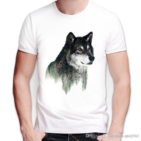 

мужская футболка crew nrck короткий рукав высокого качества различные beast животных печать 3d печати топы тис polos повседневная рубашка ра, White;black