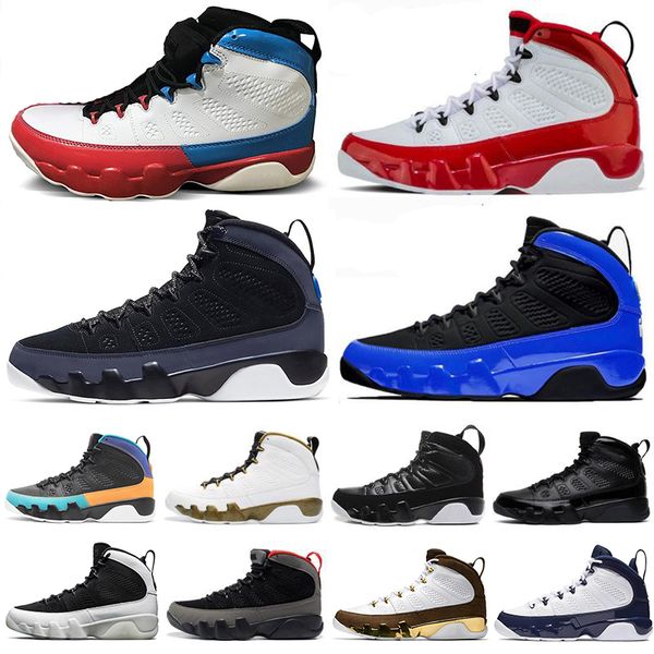 

new 9 9s racer blue chameleon men basketball shoes gym red 2010 release mop melo og space jam mens trainers sports sneakers, White;red