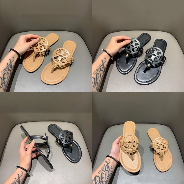 

designers shoeswomen slides summer beach indoor flat l sandals slippers house flip flops with spike sandal with dust bag#127, Black