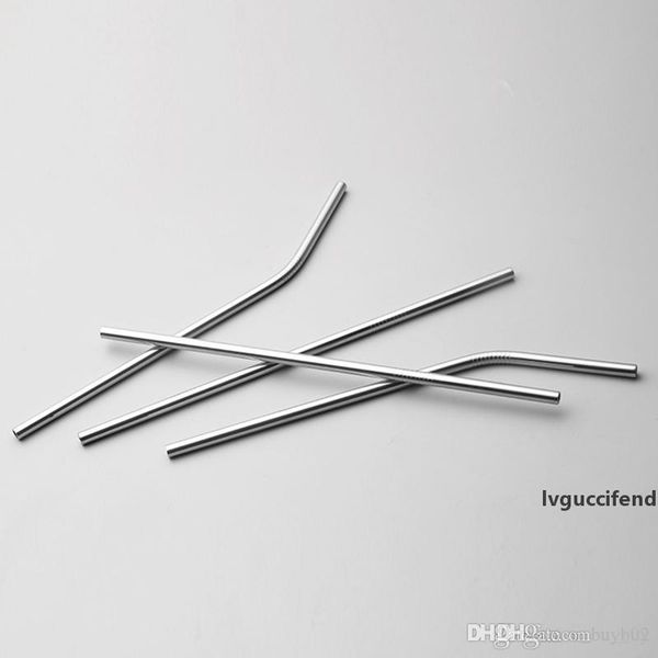 

wholesale 10.5inch 8.5inch stainless steel straw reusable drinking straw straight and bend drinking tool stainless steel straw