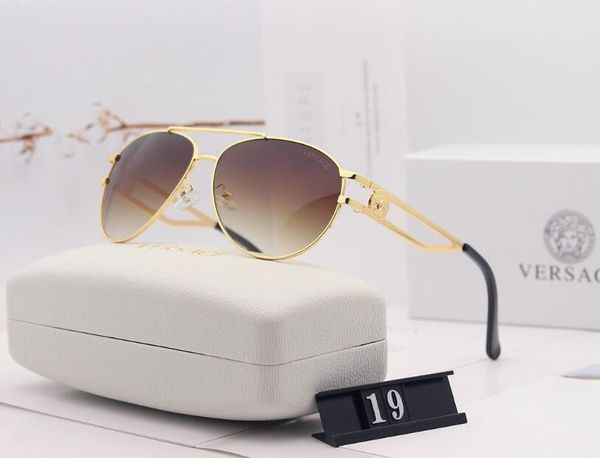 

2020 the latest men's classic design sunglasses european and american fashion round frame coated sunglasses uv400 lens metal full frame, Black