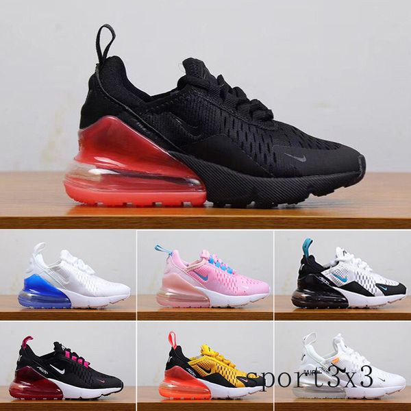 

2019 новейшего воздуха подушки knit дышащих дети кроссовки мальчик девочка молодой парень спорт тапок размер 28-35 ehvvt, Black