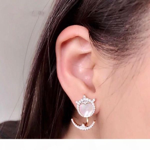 

women's jewelry 2019 summer trend gold yellow silver demon single female style temperament earrings personality fashion simple, Golden;silver