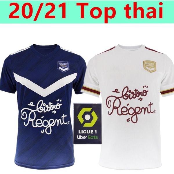 

20 21 girondins de bordeaux soccer jerseys 2020 2021 maillot de foot briand s.kalu kamano benito de oudin men kids kit basic football shirts, Black;yellow
