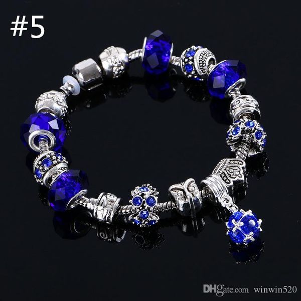 

beaded charms jewelry bracelets infinity beads bracelet 6 colors fashion silver daisies murano european charm beads fits, Golden;silver