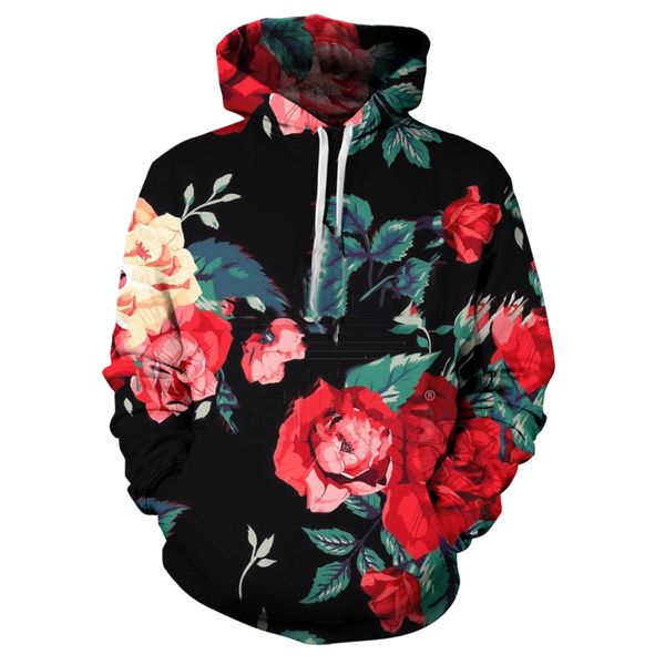 

Hooodies for Men Casual Long Sleeve Floral Printed for Spring Autumn Streetwear Male O-Neck Fashion Comfortable Pullover Tops XXS-6XL