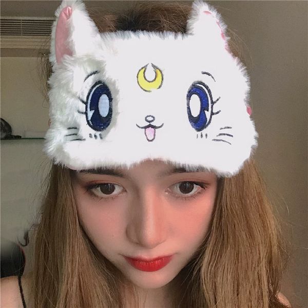 

sailor moon cat eye mask cartoon cute breathable shading girl heart lunch break sleep japanese personality ins eye mask