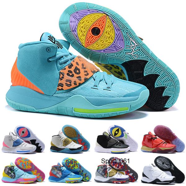 

city kyrie 6 basketball shoes pre heat vi la ny scarab nakeskin jordan retros manila world gorgeous purple kids men women sneakers, Black