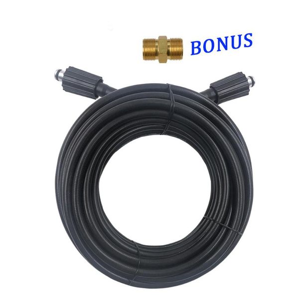 

car washer high pressure hose cord pipe carwash water cleaning extension m22-pin 14/15 for karcher elitech interskol huter