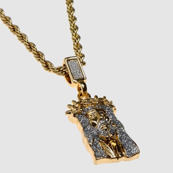

amorita boutique gold color portrait pendant big necklaces, Silver