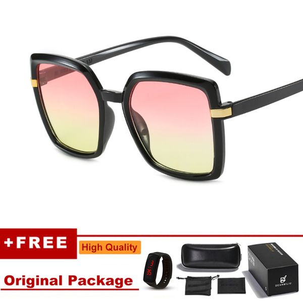 

klbs women's fashion glasses vintage women sunglasses 2020 oversize frame sunglasess ladies eyewear, White;black