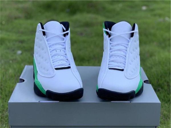 

2020 limited 13 лаки грин мужчины баскетбол обувь белый черный 3m светоотражающие 13s db6537-113 real carbon fiber аутентичные обувь с box 0, Black