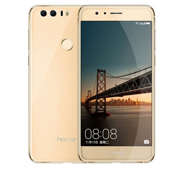 Оригинальные Huawei Honor 8 4G LTE Сотовый телефон Кирин 950 OCTA CORE 4 ГБ ОЗУ 32 ГБ 64 ГБ ROM Android 5.2 