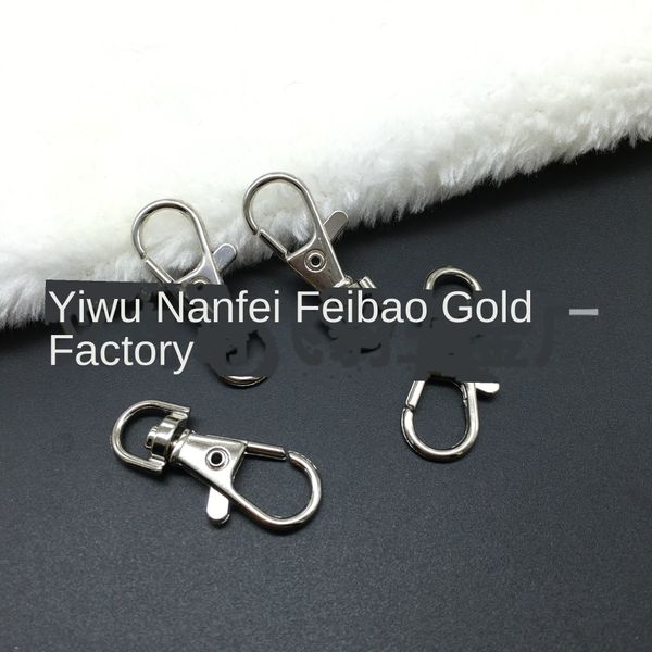 

kjqw2 38mm key metal lobster dog buckle adhesive diydiy hook 38mm key chain metal lobster chain dog buckle adhesiv, Silver