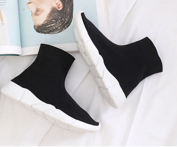 

2020 paris speed trainer black red luxury high casual sock shoes men women fashion designer sneakers eur 36-45