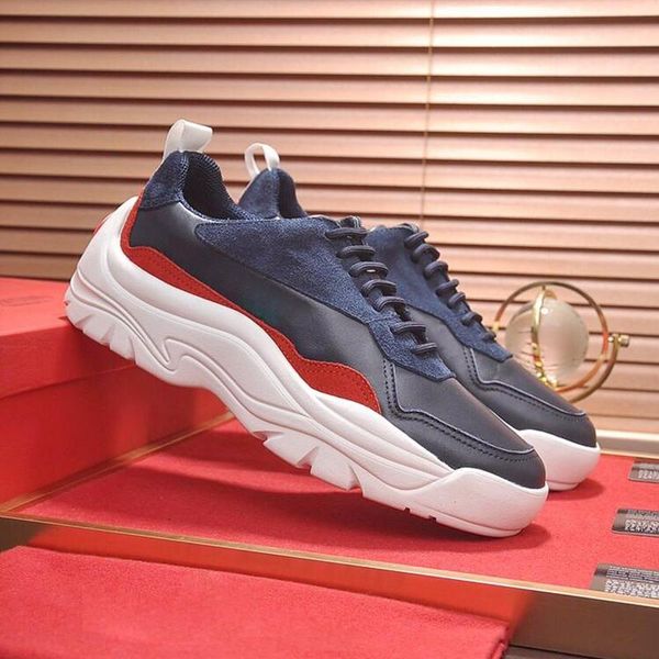 

new arrival men 's shoes fast delivery comfortable soft footwears lace -up luxury casual mens shoes gumboy calfskin sneak, Black