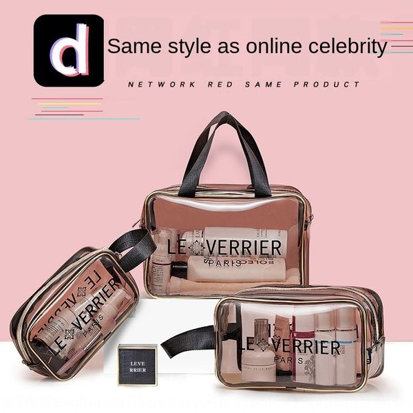 

internet celebrity transparent travel wash s large capacity portable waterproof storage cosmetic cosmetic bag storage bag