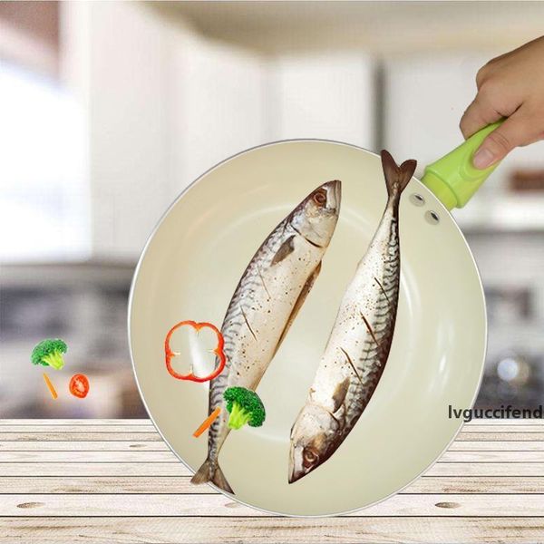 

26cm 3 color non -stick copper frying pan with ceramic coating induction cooking ,oven dishwasher safe kitchen accessories cooking tools