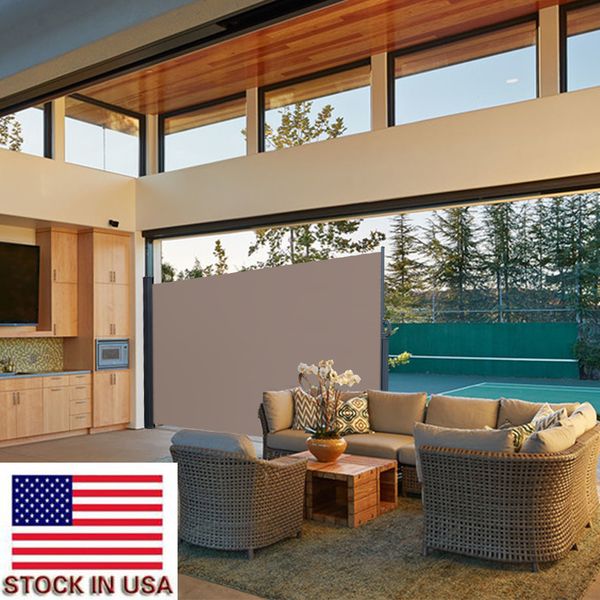 

стильный портативный открытый ободок side прицепные навес с брауном офис partition кафе терраса лобового стекла изоляция canopy алюминиевая