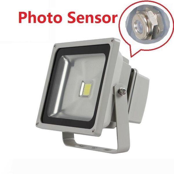

50w outdoor garden yard ip65 waterproof lamp floodlight with pcell sensor led flood lights ac 110-240v