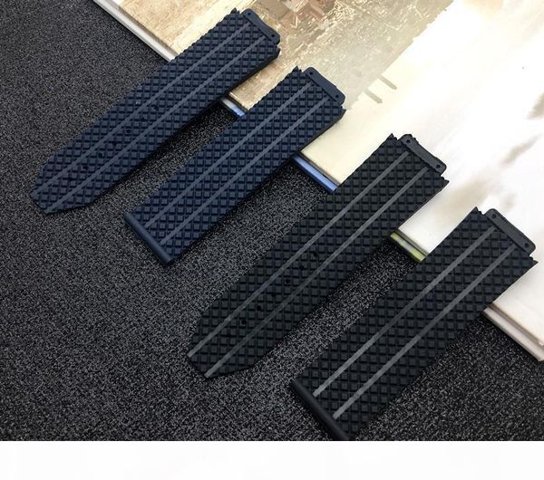 

черная белые коричневая синие силиконовая резина 25 * 17ммы для ремешка для группы аутентичного ремешок с на, Black;brown