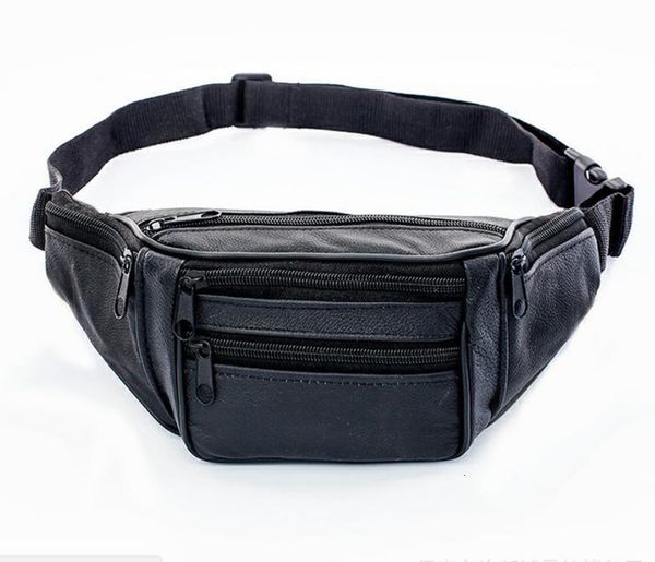 

2019 new hot style кожаные повседневный fanny pack пояс сумка кошелек hip pouch путешествия спорт талия packs