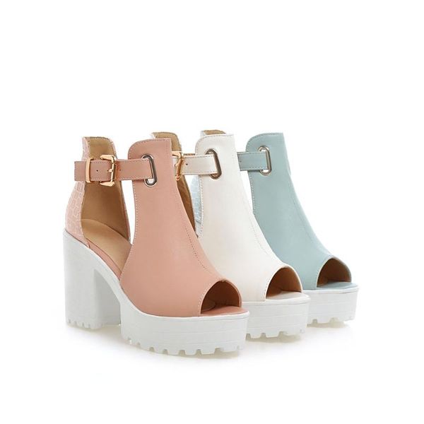 

women's sandals,fish mouth high heels,microfiber leather women's shoes,ultra high heels,big size 35-43,heel height 8.5 cm