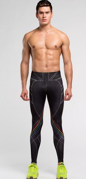 

men compression pants sports jogger jogging running run tights basketball gym pants exercise fitness exercise leggings trousers, Black;blue