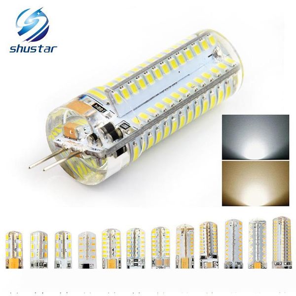 

g4 ac dc 12v 220v led corn lamp 3w 5w 6w 8w 9w led light 3014 corn bulb silicone lamps crystal chandelier home decoration light