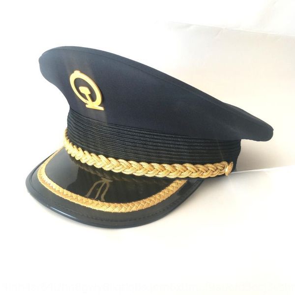

new railway big high-speed train crew head head hat conductor security big cap uniform cap men's and women's style, Blue;gray