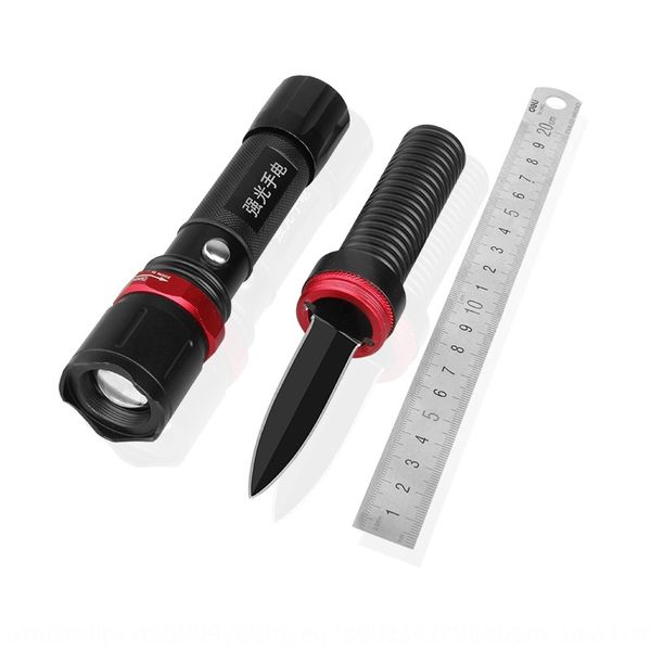 

cphc2 glin outdoor lighting night riding camping equipment with knife rotating focusing led strong light charging flashlight flashlightflash