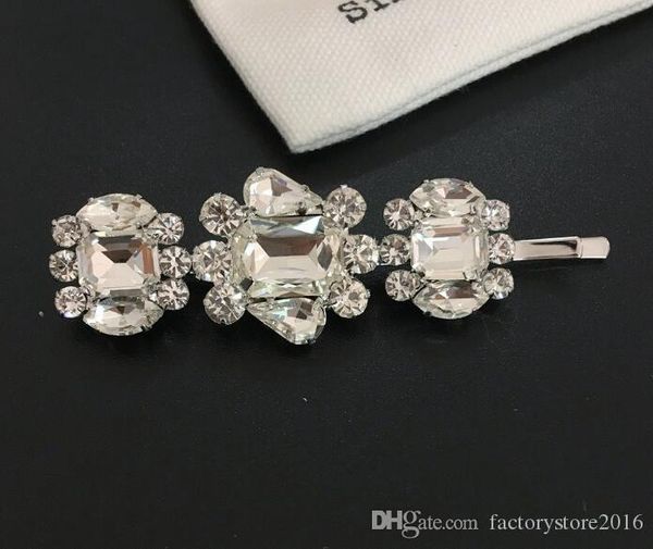 

luxury shing cz diamond designer hair clip for women party wedding jewelry with crystal stone fashion accessories quality, Golden;silver