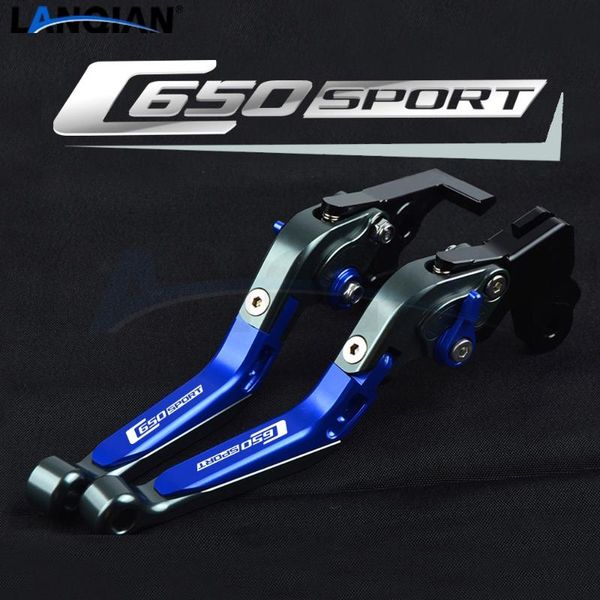 

for c650sport motorcycle aluminum adjustable extendable foldable brake clutch levers c650 sport 2020 2020 accessories