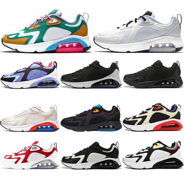 

2020 with socks 200 running shoes for men women 200s bordeaux university trainers athletic outdoor walking sports sneakers size 36-45, White;red