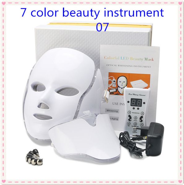 

ce rosh110v 7 цветов beauty therapy фотон led маска для лица light уход за кожей омоложение морщин удаления прыщей лица шеи beauty spa инстр