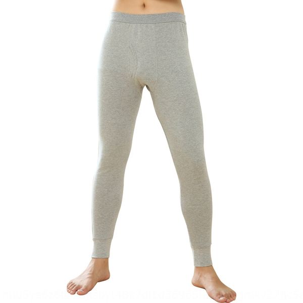 

новые мужские теплые теплые плотные плотные хлопковые леггинсы основных сплошной цвета осенних брюки мужской нижнее белье хлопок брюки, Black;white