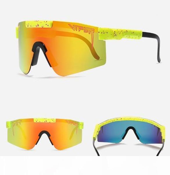 

design sunglass pit viper large frame riding sunglasses colorful full plated real film polarized sunglasses boxed11, White;black