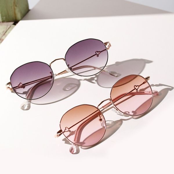 

women's oval eyewear korean fashion style square popular glasses semi metal retro sunglasses new mirror alloy weixinbuy, White;black