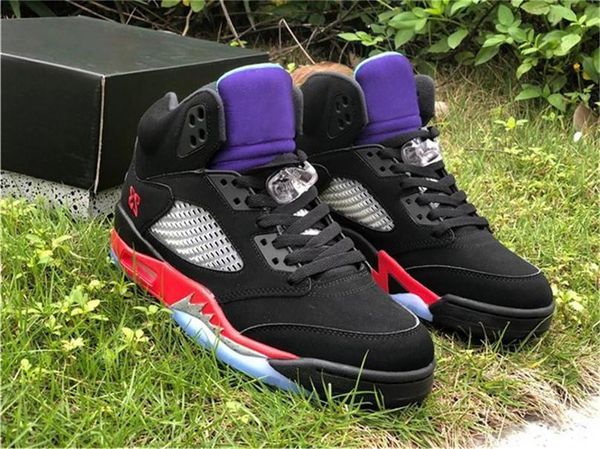 

fashion 5 3 basketball shoes 30th anniversary purple black grape ice new emerald cz1786 -001 sports shoes size 40 -47 0q0