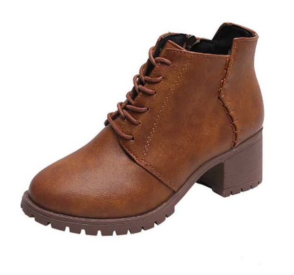 

fashion leather star women shoes woman leather short autumn winter ankle designer fashion brand women martin boots 09 p9, Black